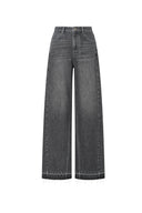 Jeans de pierna ancha hasta el suelo Echo en denim de algodón turco