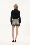 Illusion-S Crop Hoodie in Cotton