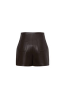 Shorts Kaka en cuero vegano desgastado