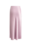 Moon Bias-Cut Fishtail Skirt In Acetate Satin