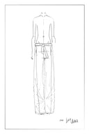 Paz Gürteljeans mit Farbverlauf und weitem Bein aus Baumwoll-Denim