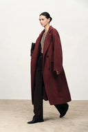 Sophie Cocoon Coat in Merino Wool Twill