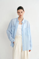 Una Dropped Shoulder Shirt in Linen
