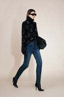 Eliza Stretchy Slim Fit Jeans in Fleece-Lined Denim