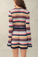 Mavis Multi Stripes Long Sleeves Cardigan