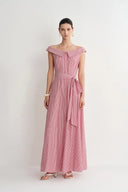 Claudia Striped Shirt Dress in Cotton Poplin