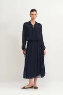Doe Spitzenkleid aus Crepe Georgette