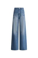 Jeans larges Rex en denim coton