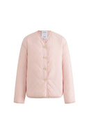 Rosalind Collarless Quilted Jacket in High-Density Down-Proof