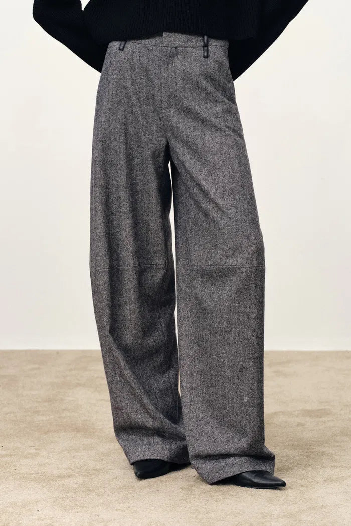 Oakley Oversized Suit Pants in Lightweight Merino Herringbone