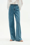 Ella Gürteljeans mit Waschung aus Lyocell Denim