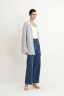 Jean droit jacquard Quinn en denim jacquard