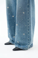 Nico Hand Sewn Embellished Jeans in New Lightweight Washed Denim