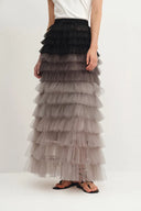 Lorelei Lace Mesh Tulle Skirt in Gradient Tulle