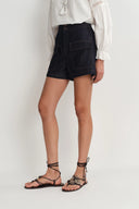 Shorts en denim Zach en denim soie-coton