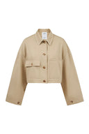 Louise Handcrafted Jacket in Cotton Blend