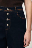Calista Boho Inspired Embroidered Jeans in Stretchy Denim