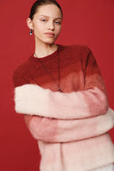 Suéter Degradado Cherry en Mezcla de Alpaca Bebé
