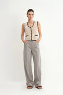Karin Baggy Jeans in Washed Cotton Denim