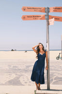 Ocean Kleid aus gewaschenem Baumwoll-Denim