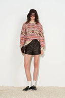 Fiona Fair Isle Sweater in 100% Wool