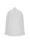 Tuxedo Wing Collar Shirt in Cotton Bubble Yarn