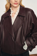 Fred Short Jacket in Eco Leather – fbrq.com Fred Short Jacket in Eco Leather – fbrq.com