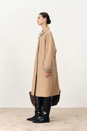 Trench Yvette monopetto con doppie tasche in cotone