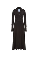 Ruby Knotted Dress in Wool-Thermolite