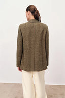 Rottana One-Hand Long Wool Blazer in Merino Wool