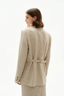 Amy Hand Sewn Blazer in Dew Retted French Linen