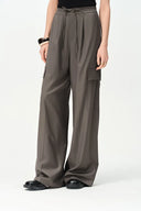 Eva Drawstring Pants in Fine Wool Blend