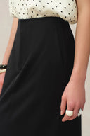 Magalie Straight Skirt in Acetate Merino