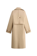 Aloisia Trenchcoat mit überschnittenen Schultern aus Baumwolle