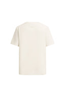 Lyra Hand-Painted Floral Logo T-Shirt in Cotton