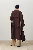 Karla Stand Collar Coat in Merino Wool