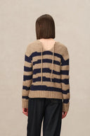 Ray Striped Sweater in Alpaca-Wool Blend Knit