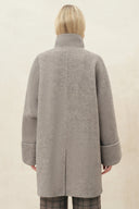 Grace Oversize-Midimantel aus einer Woll-Alpaka-Mischung
