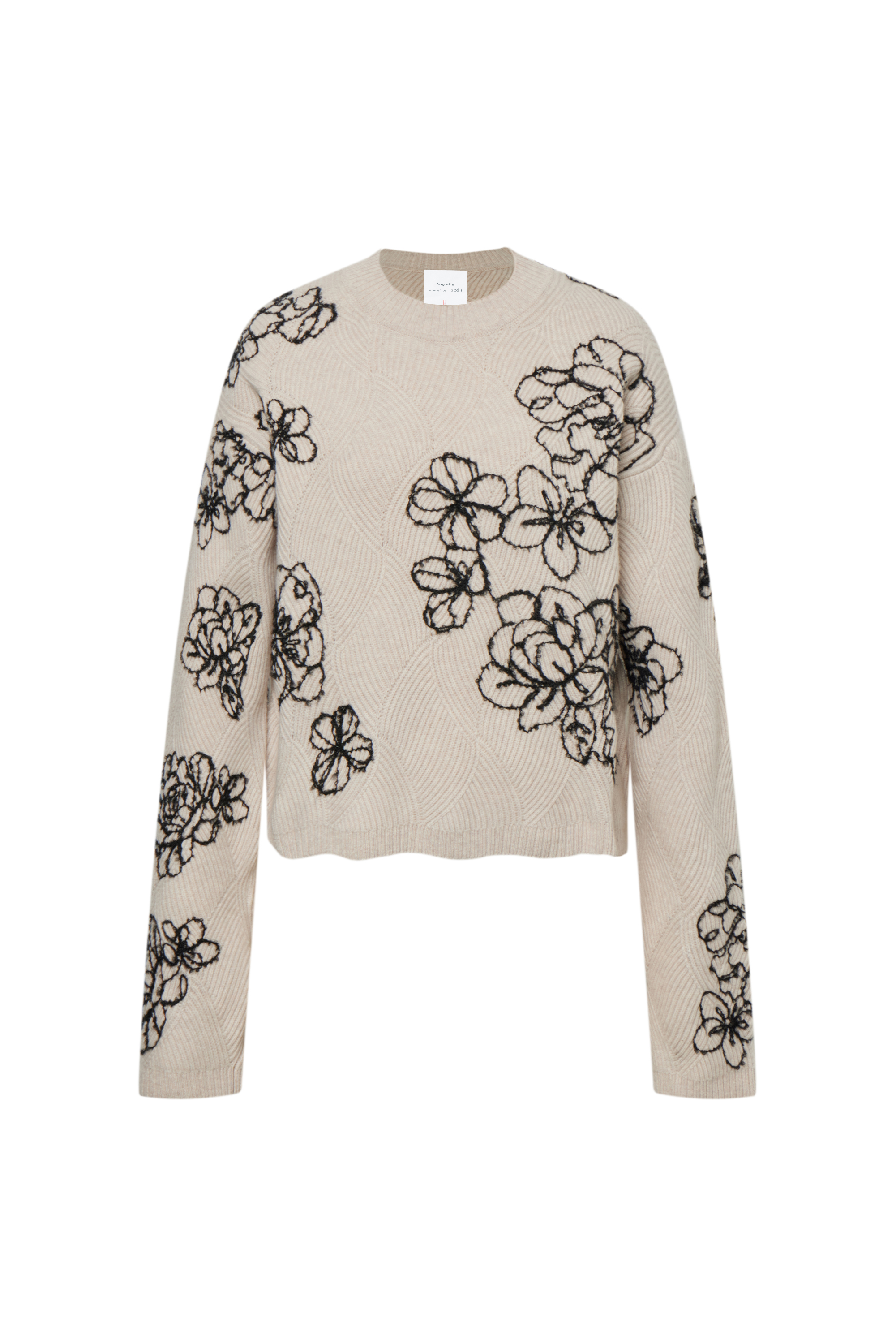 限定品　最安値POPPY EMBROIDERED SWEATSHIRT Poppy Embroidered Sweater in Chunky Wool Knit – fbrq.com