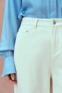 Jeans de pierna ancha Akari en denim de algodón