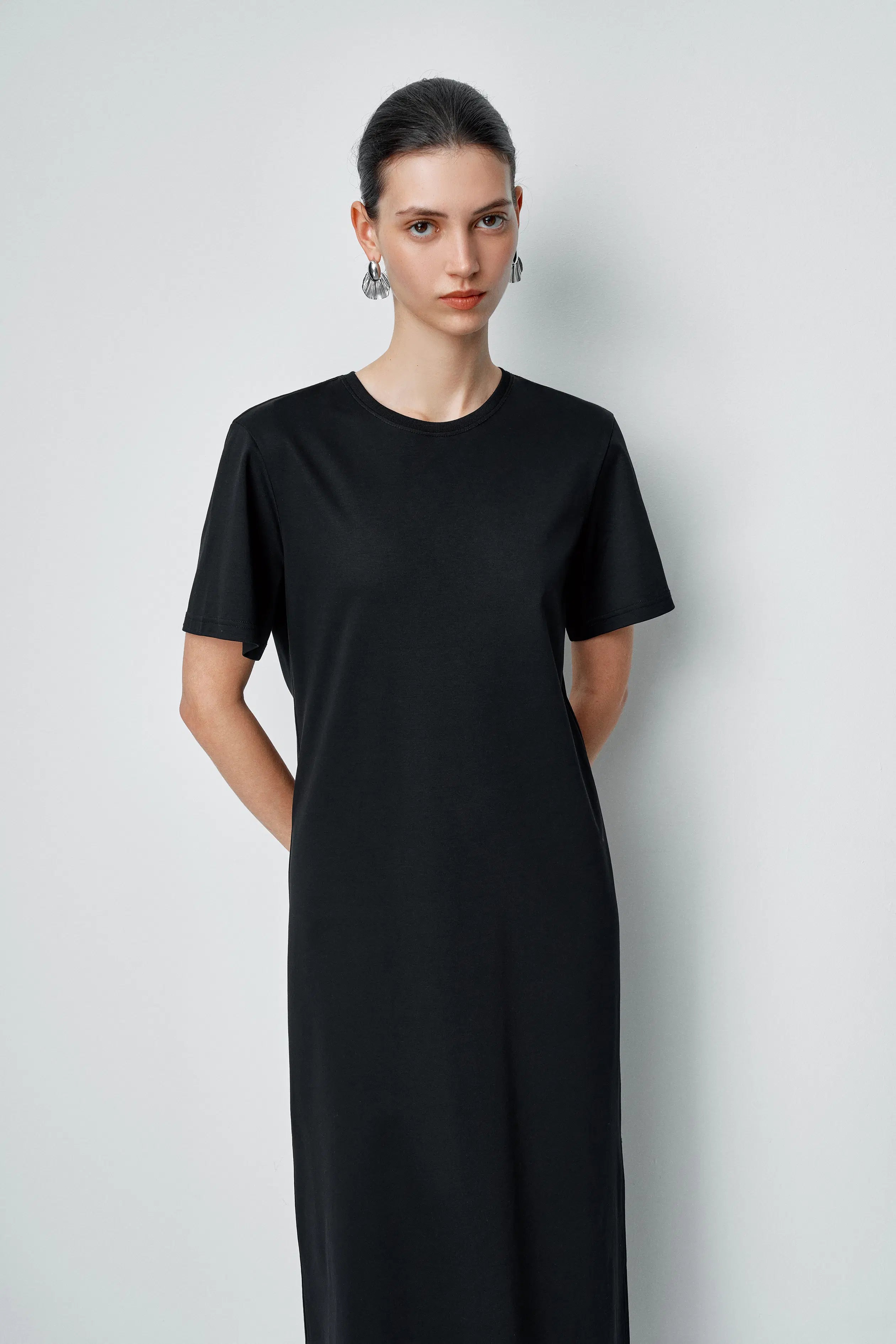 Wendy Maxi T-shirt Dress in Heavyweight Cotton