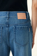 Jean court brodé Rodeo en denim de coton