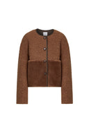 Orla Paneled Short Coat in Wool