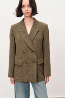 Rottana One-Hand Long Wool Blazer in Merino Wool