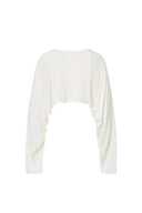 Cardigan semi-transparent Shrug en maille Tencel soie