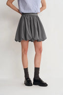 Cynthia Short Bubble Skirt in Fine Wool Blend