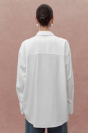 Nicole Oversized Shirt in Cotton Plain Weave