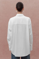Nicole Oversized Shirt in Cotton Plain Weave