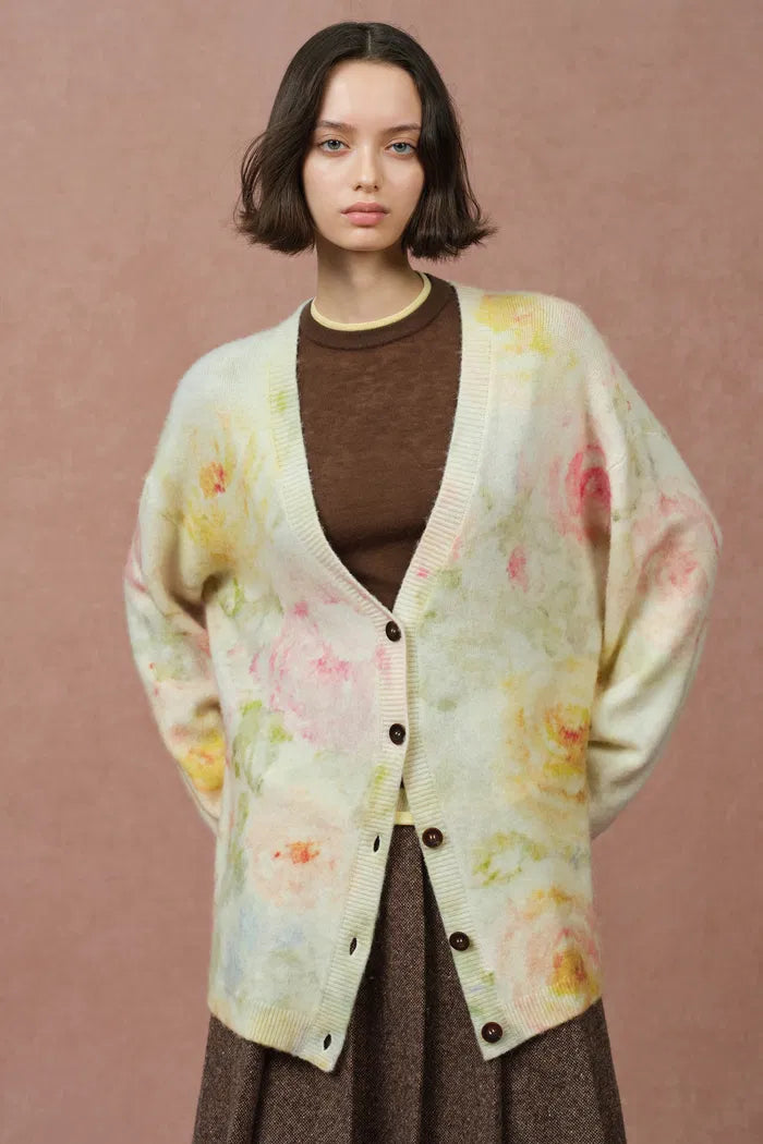 Dorothy Knit Cardigan in Merino Alpaca Blend