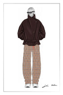 Dama Low Waist Belted Cropped Coat in Wool Cashmere